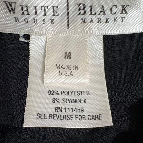 White House Black Market Black cropped Jumpsuit SIZE medium - Picture 4 of 7